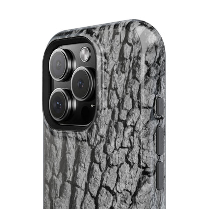 Bark Texture Magnetic Impact Phone Case