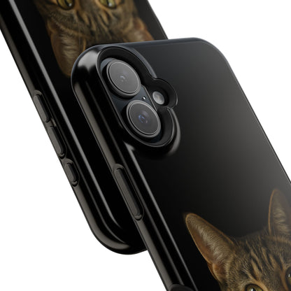 Magnetic Impact-Resistant Phone Case — Realistic Tabby Cat Portrait