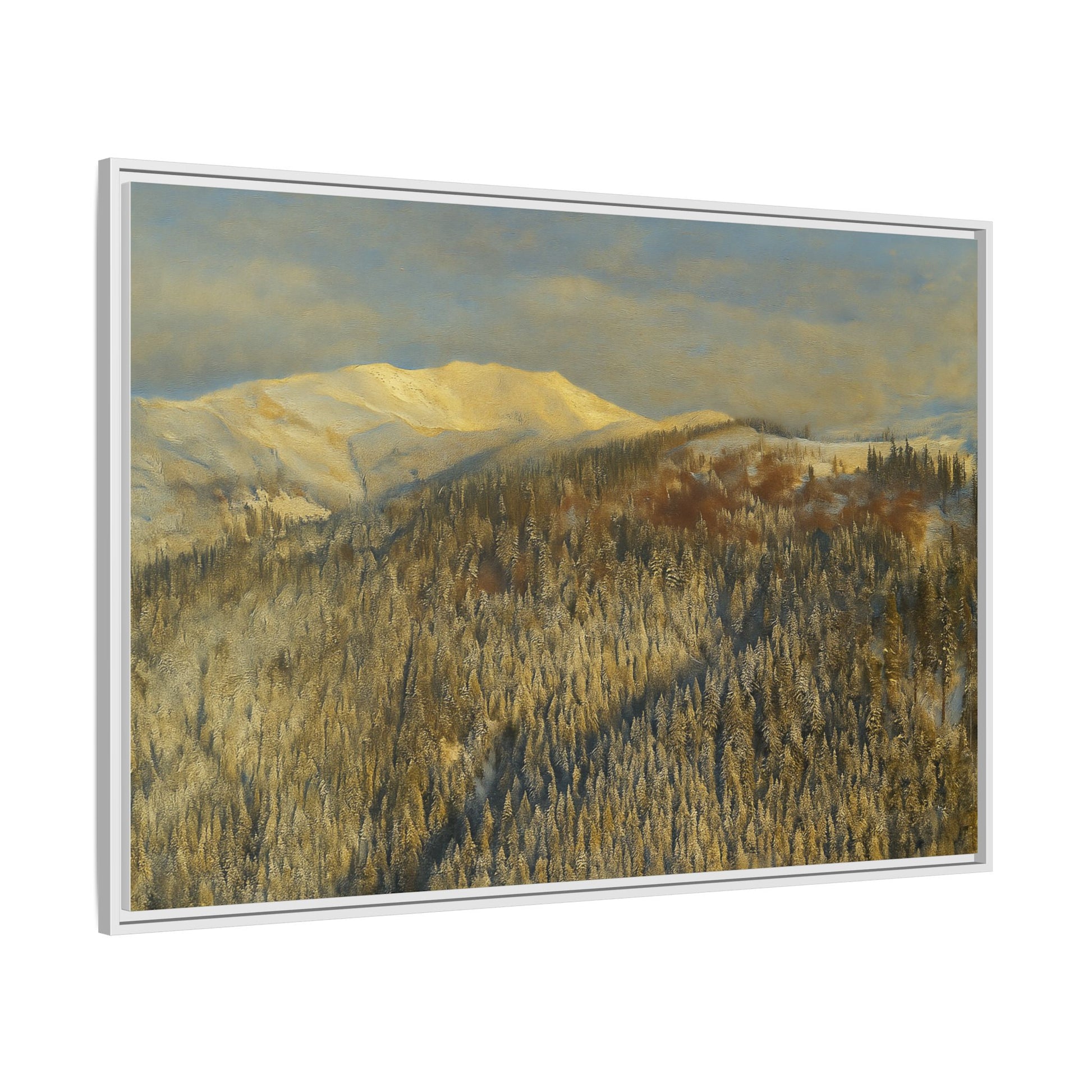 Framed Mountain Canvas Art, Perfect for Home Decor, Nature Wall Art, Gift for Nature Lovers, Cozy Atmosphere - TRV