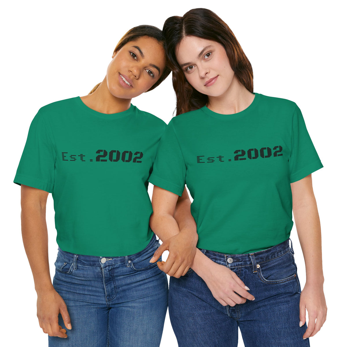 Vintage Est. 2002 T-shirt by Printify, featuring a classic design celebrating the year established, made from comfortable cotton.