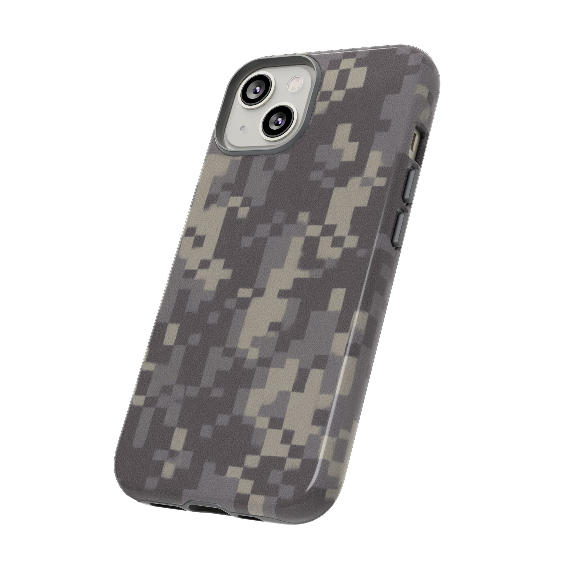 Rugged digital camouflage Printify tough phone case with protective cover for durable smartphone protection.