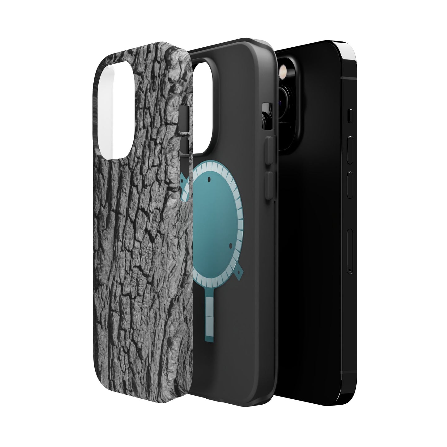 Bark Texture Magnetic Impact Phone Case