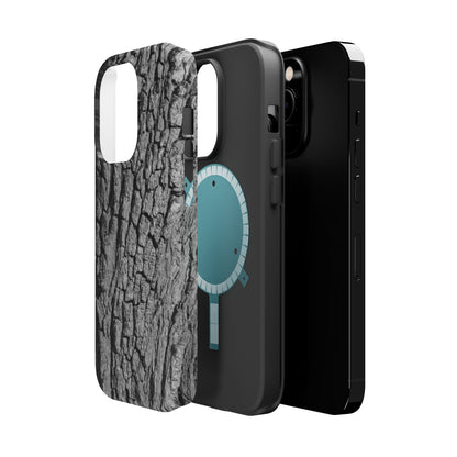 Bark Texture Magnetic Impact Phone Case