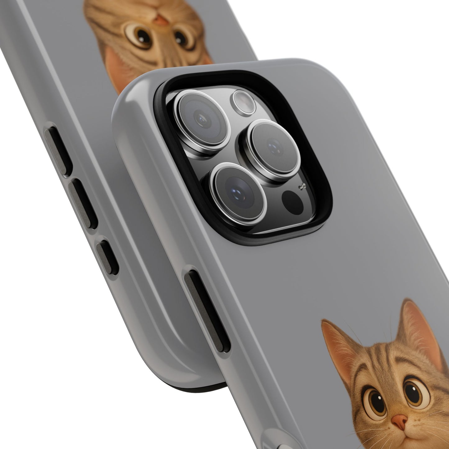 Cute Cat Phone Case, Kawaii Pet Accessory, Gift for Cat Lovers, Animal Phone Cover for Kids, Unique Kitty Design, Birthdays, Holidays - TRV