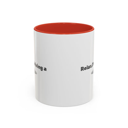 Coffee Mug — “Relax, I’m Driving” UFO Accent Ceramic Mug (11/15 oz)