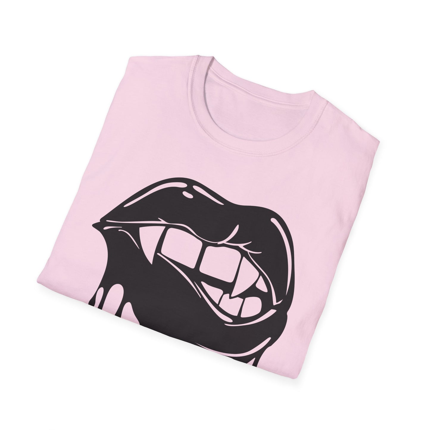 Edgy Graphic Unisex T-Shirt - Dripping Mouth Design, Cool Tee, Trendy Shirt, Hipster Top, Streetwear, Alternative Fashion, Holiday Gift