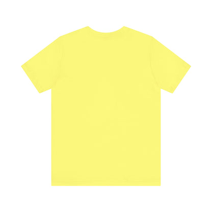Romania flag T-shirt by Printify featuring a minimal waving tricolor design on a casual cotton tee.