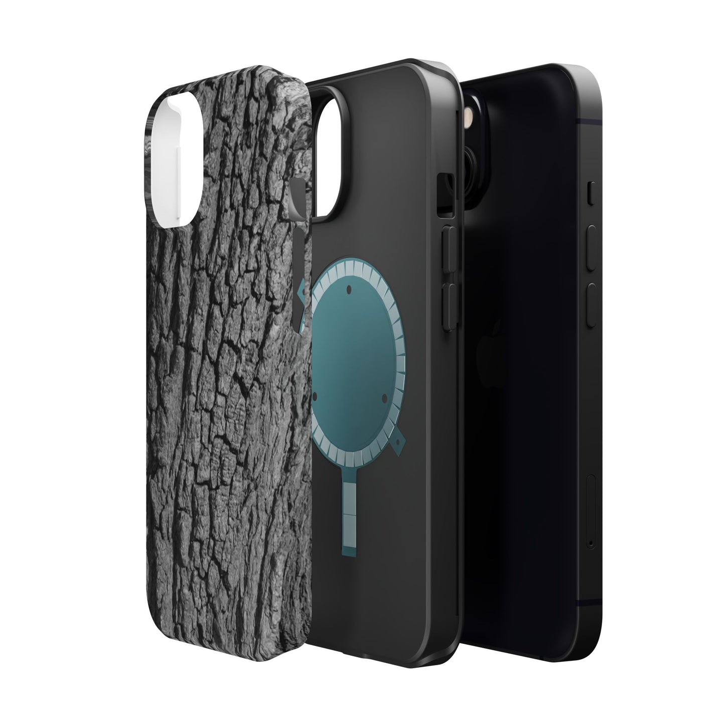 Bark Texture Magnetic Impact Phone Case