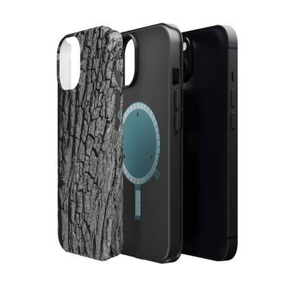 Bark Texture Magnetic Impact Phone Case