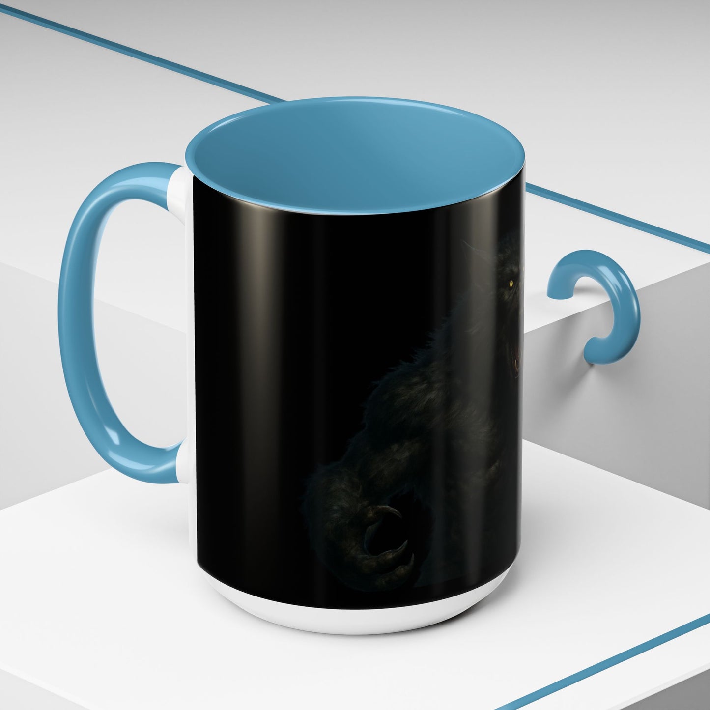 Howling Werewolf Coffee Mug - Perfect Gift for Horror Lovers, Wolf Enthusiasts, Halloween Decor, Unique Drinkware, Gothic Homeware