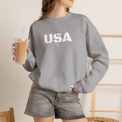 Cozy USA Unisex Crewneck Sweatshirt | Perfect Layering Piece for Every Season | Great Gift for Him/Her | Trendy Style for Casual Outings