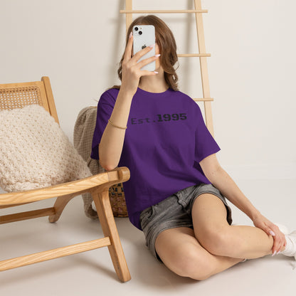 Vintage minimalist Est. 1995 T-shirt by Printify featuring a clean birthday design on a classic cotton tee.