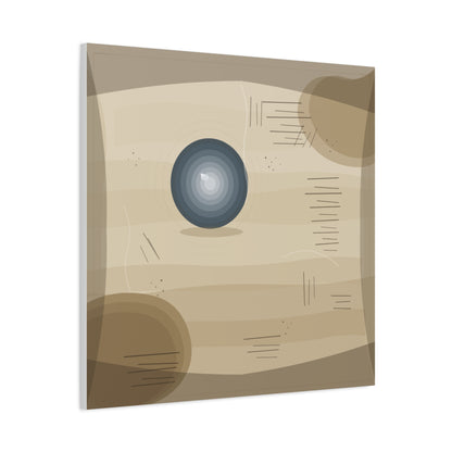 Abstract Warm Desert Field Matte Canvas