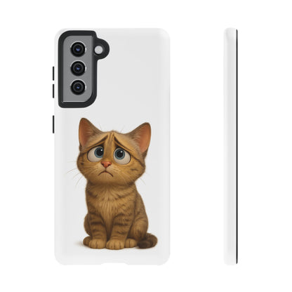 Cute Cat Phone Case, Funny Kitty Case, Animal Lover Gift, Cat Lover Accessory, Unique Cat Design Case, Pet Mom Gift - TRV