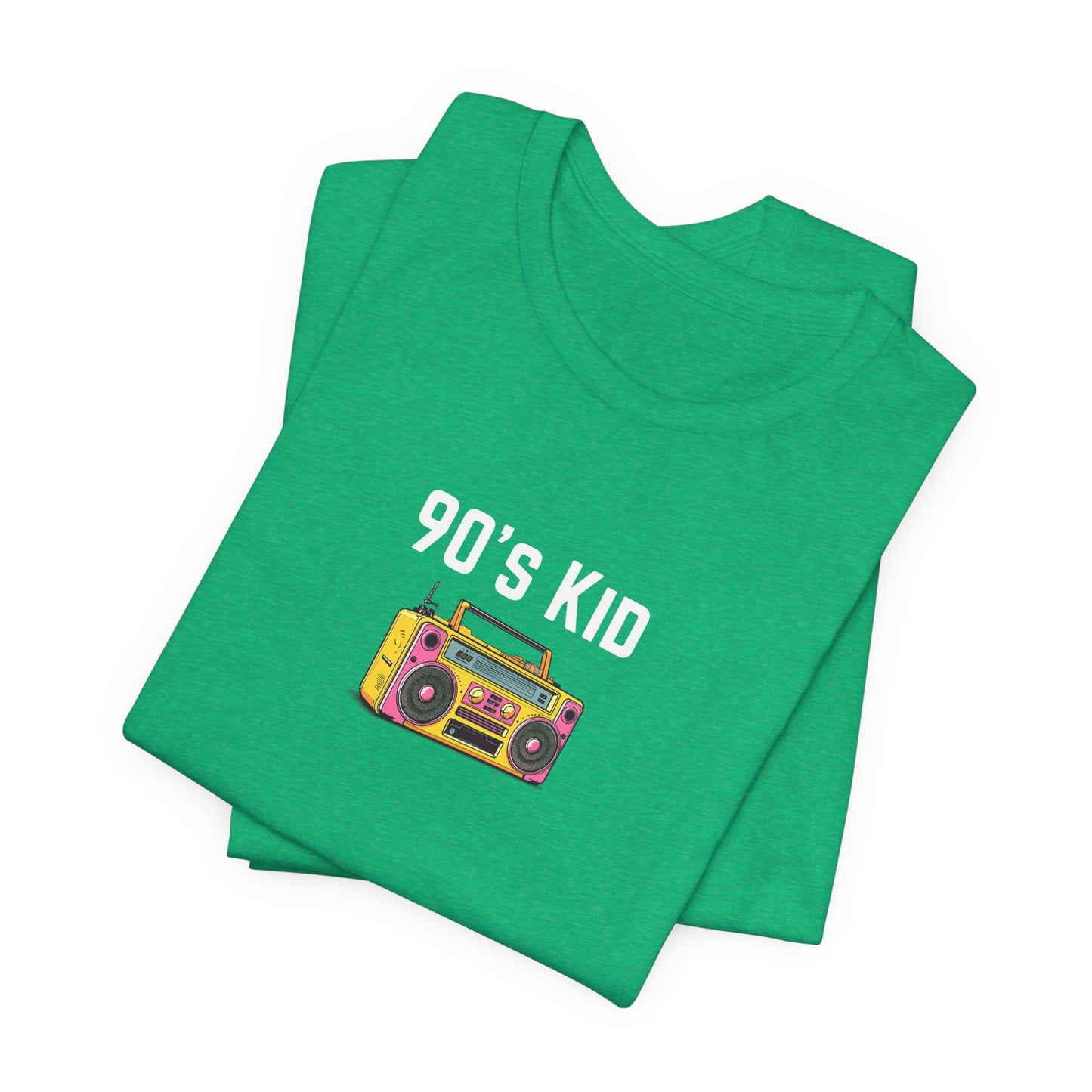Retro Boombox Tee — 90s Kid Graphic T-Shirt