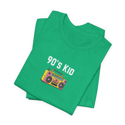 Retro Boombox Tee — 90s Kid Graphic T-Shirt