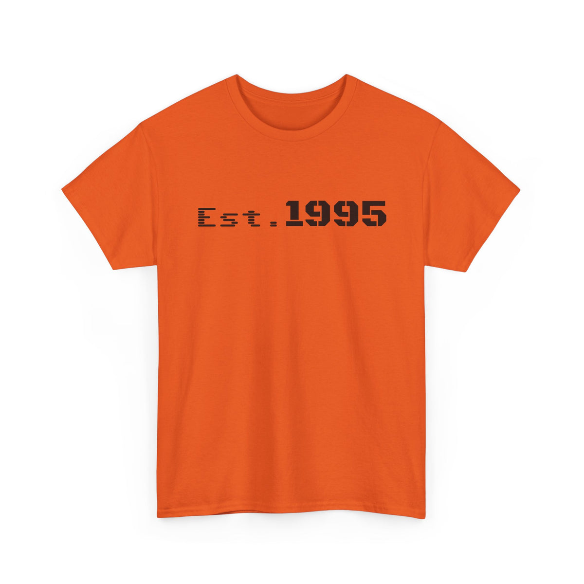 Vintage minimalist Est. 1995 T-shirt by Printify featuring a simple birthday design on a comfortable cotton tee.