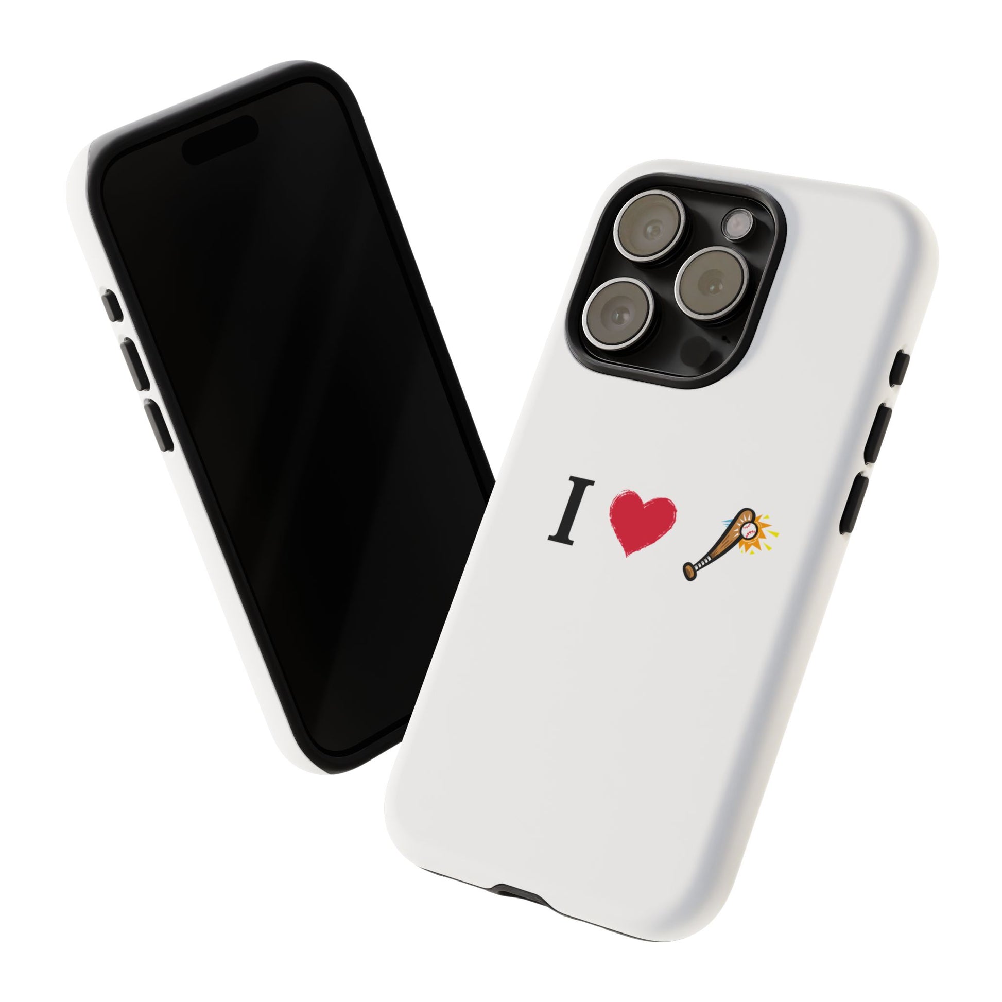 I Love Baseball Vibe Phone Case - Tough Cases for Sports Lovers, Gifts for Athletes, Fun Accessories, iPhone and Android Compatible - TRV