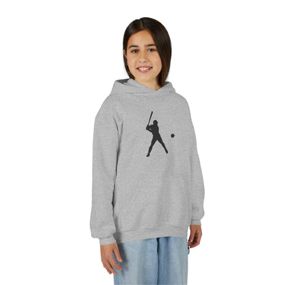 Baseball Themed Youth Hoodie, Sports Sweatshirt, Kids Gift, Youth Apparel, Baseball Fan Gear, Athletic Hoodie