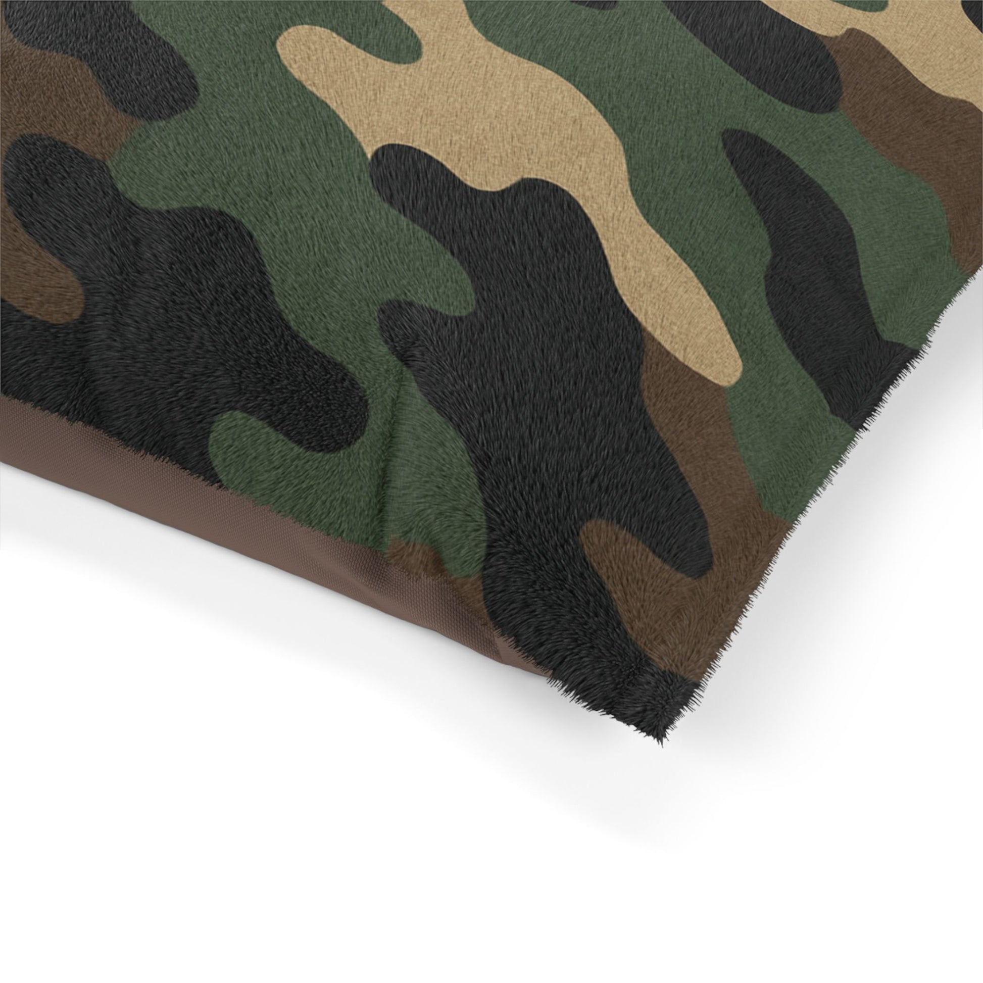 Camouflage Pet Bed for Dogs and Cats, Cozy Military-Inspired Dog Bed, Camo Pet Cushion, Stylish Pet Bedding, Gift for Pet Lovers - TRV