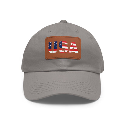 Dad Hat with USA Leather Patch - TRV