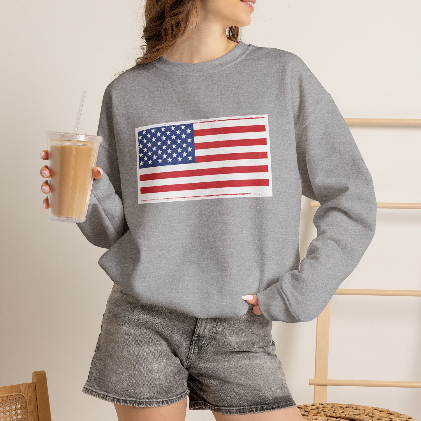 American Flag Unisex Crewneck Sweatshirt | Cozy Patriotic Sweater | Perfect for Independence Day, Casual Wear, Gifts for Him/Her, [...]
