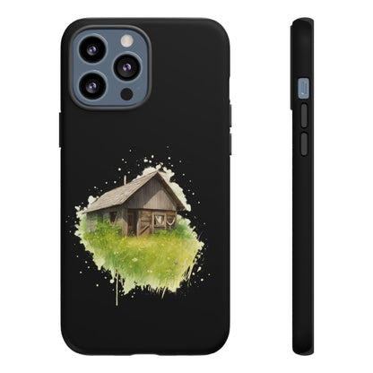 Rustic Farmhouse Phone Case, Cute Cottage Design, Tough Cases for Nature Lovers, Eco-Friendly Gift, Customizable Tech Accessories - TRV