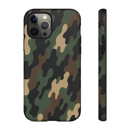 Camouflage Phone Case, Tough Cases, Military Style, Unique Phone Accessories, Gift for Him, Durable Phone Cover - TRV