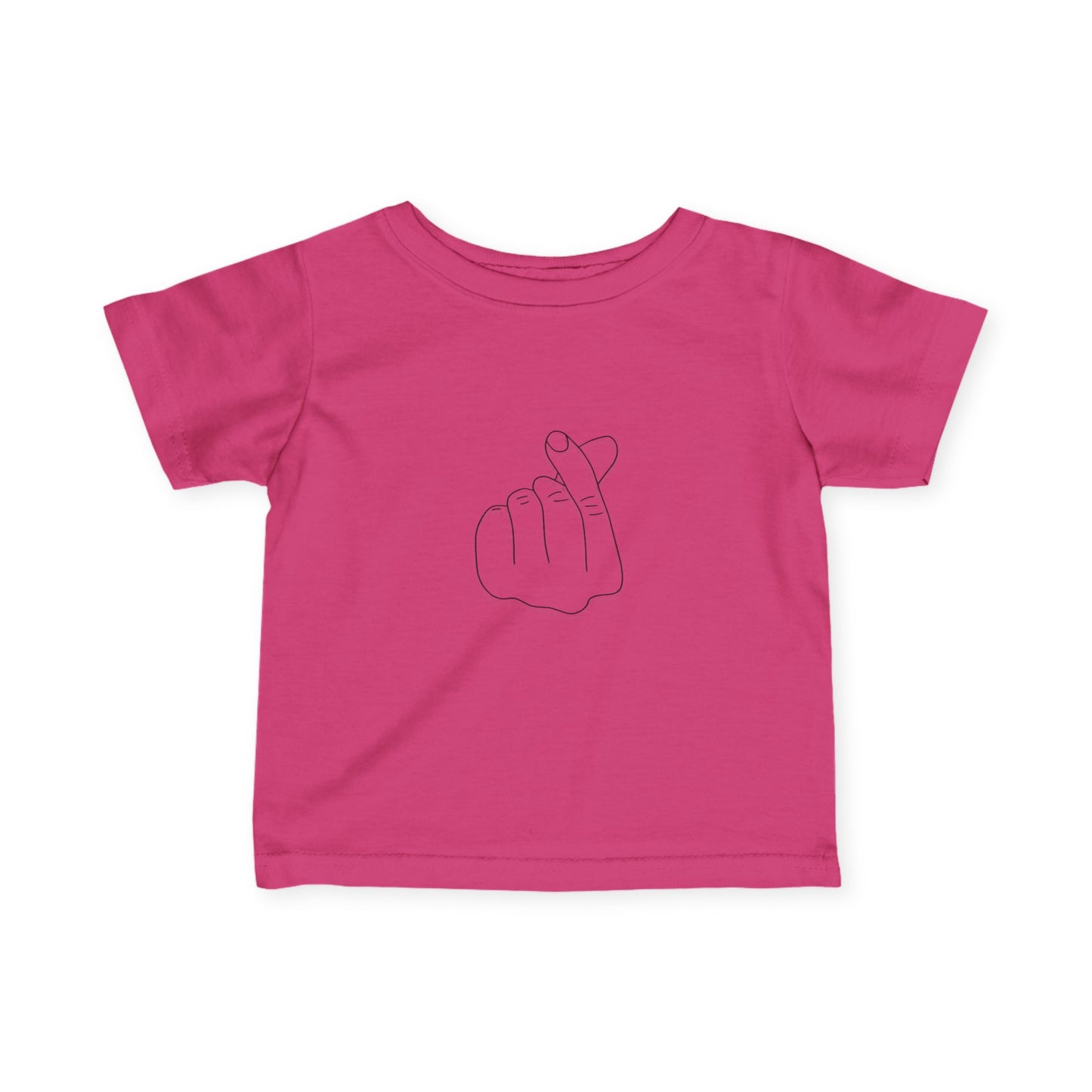 Cute Infant Tee with Love Hand Gesture Design