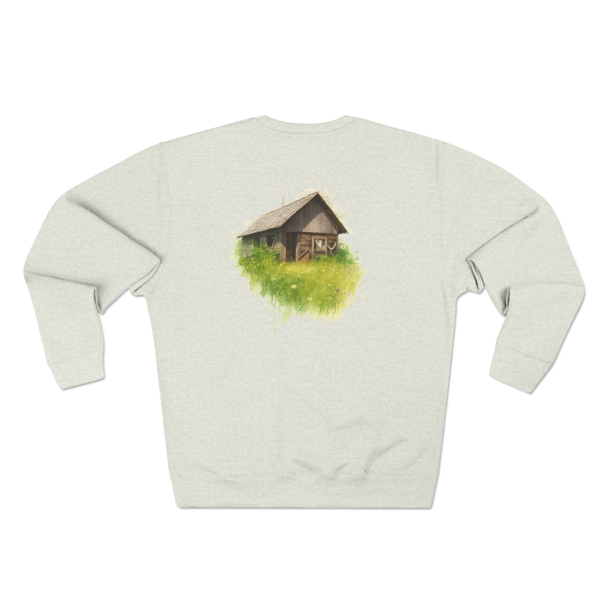 Cozy Art Print Crewneck Sweatshirt: Nature Lover, Graphic Sweater, Unique Gift, Home Decor Apparel, Casual Style - TRV