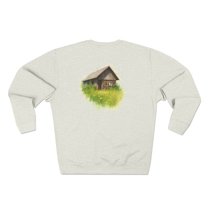 Cozy Art Print Crewneck Sweatshirt: Nature Lover, Graphic Sweater, Unique Gift, Home Decor Apparel, Casual Style - TRV