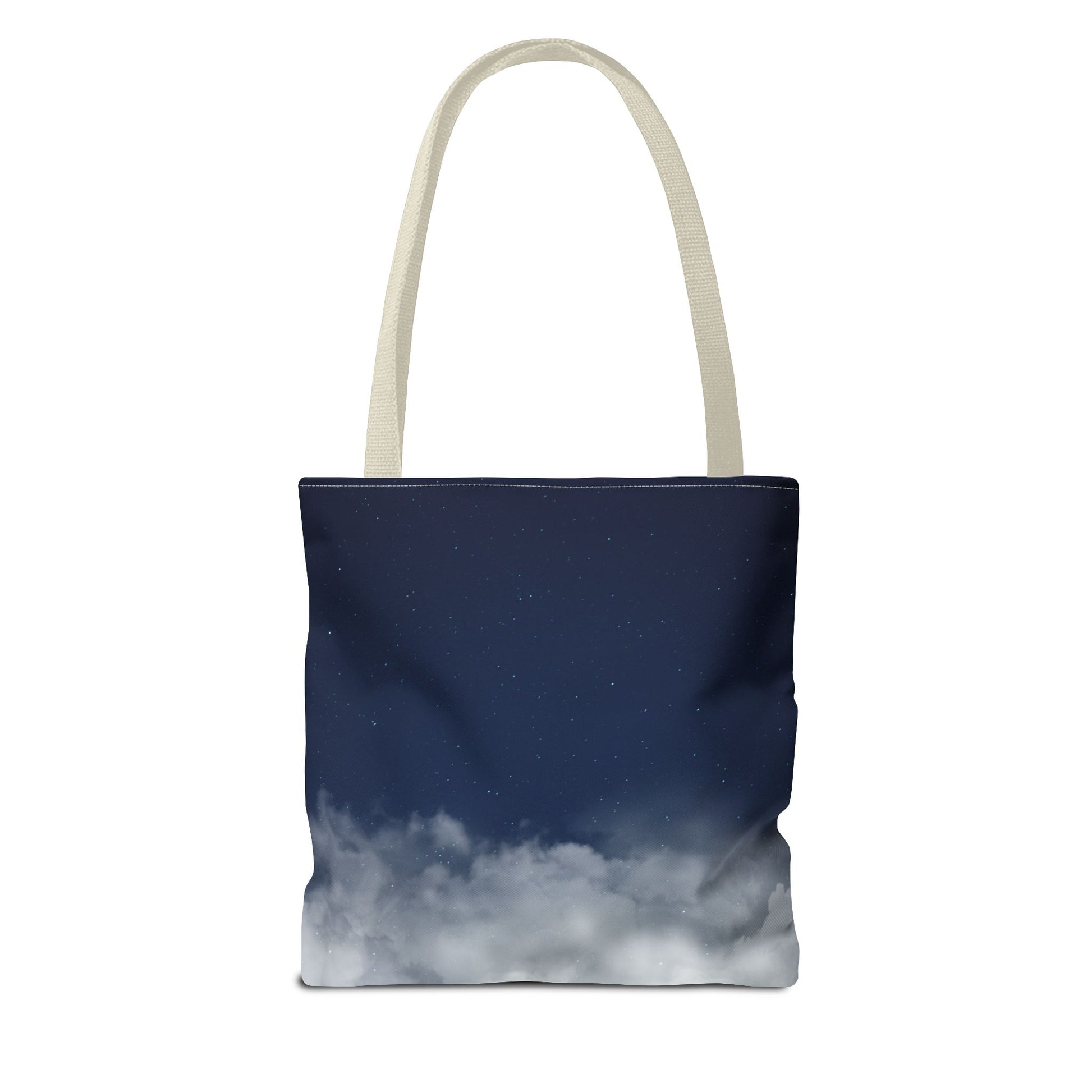 Night Sky Clouds Tote Bag | Starry Navy Ombre - TRV