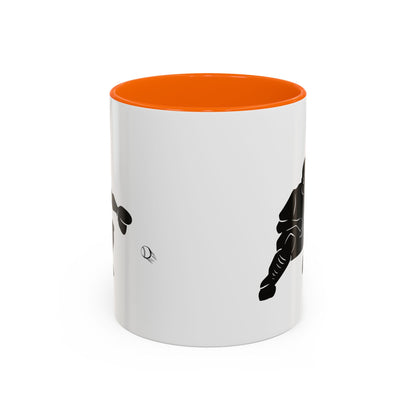 Baseball Catcher Coffee Mug, Sports Gift for Coaches, Black Accent Mug for Fans, Perfect for Birthdays & Celebrations, Unique Cup - TRV