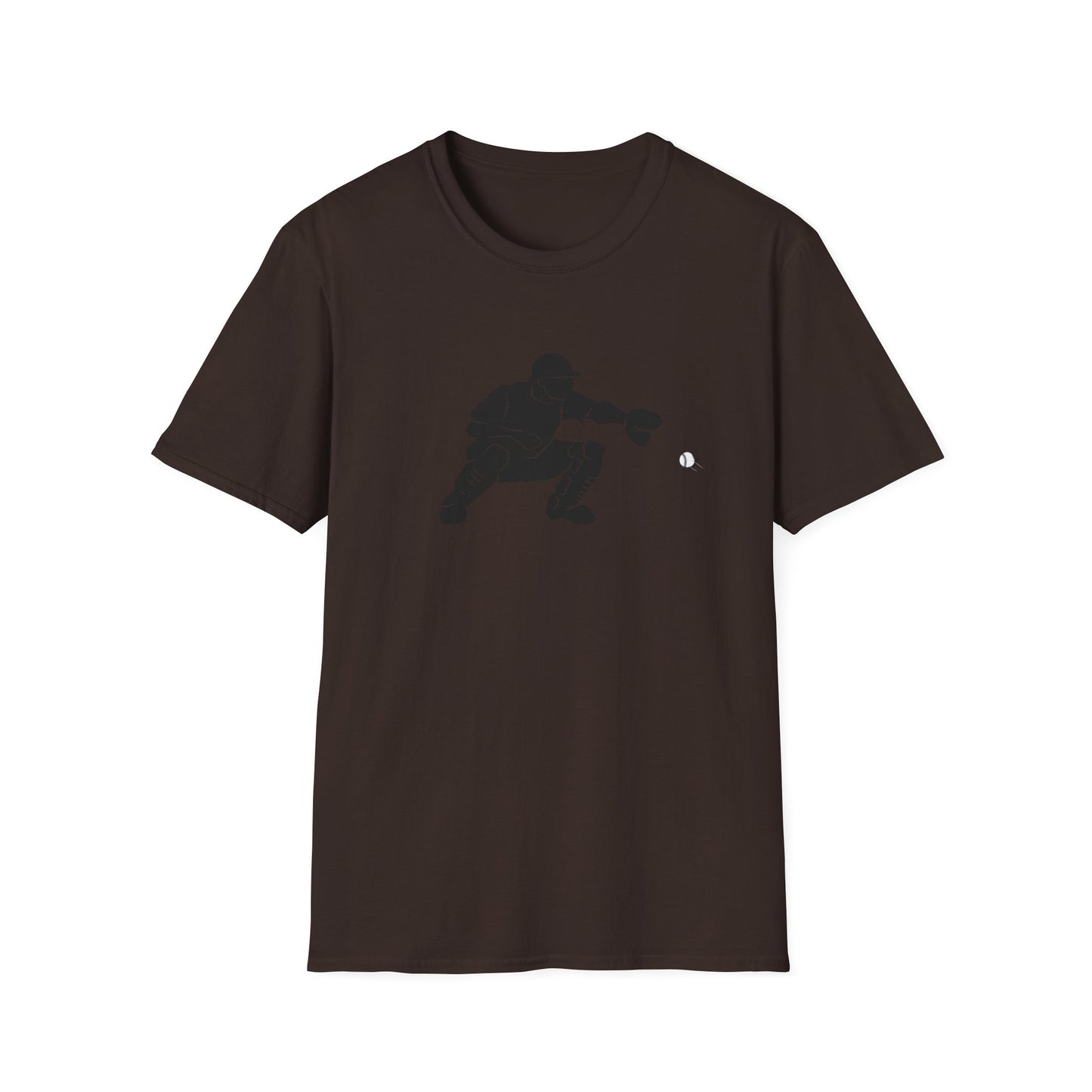 Baseball Catcher Unisex Softstyle T-Shirt, Sports Apparel, Gift for Athletes, Workout Gear, Casual Wear, Special Occasions