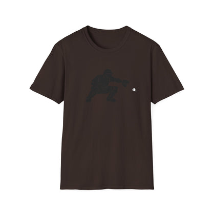 Baseball Catcher Unisex Softstyle T-Shirt, Sports Apparel, Gift for Athletes, Workout Gear, Casual Wear, Special Occasions