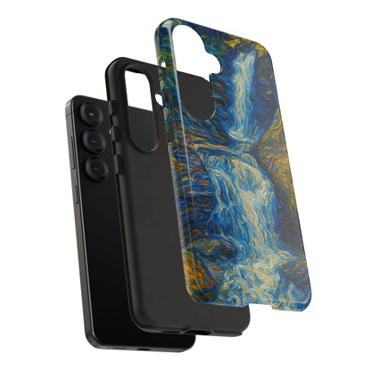 Artistic Phone Case - Waterfall Design, Unique Gift, Phone Accessory, Nature Lover, Original Artwork - TRV