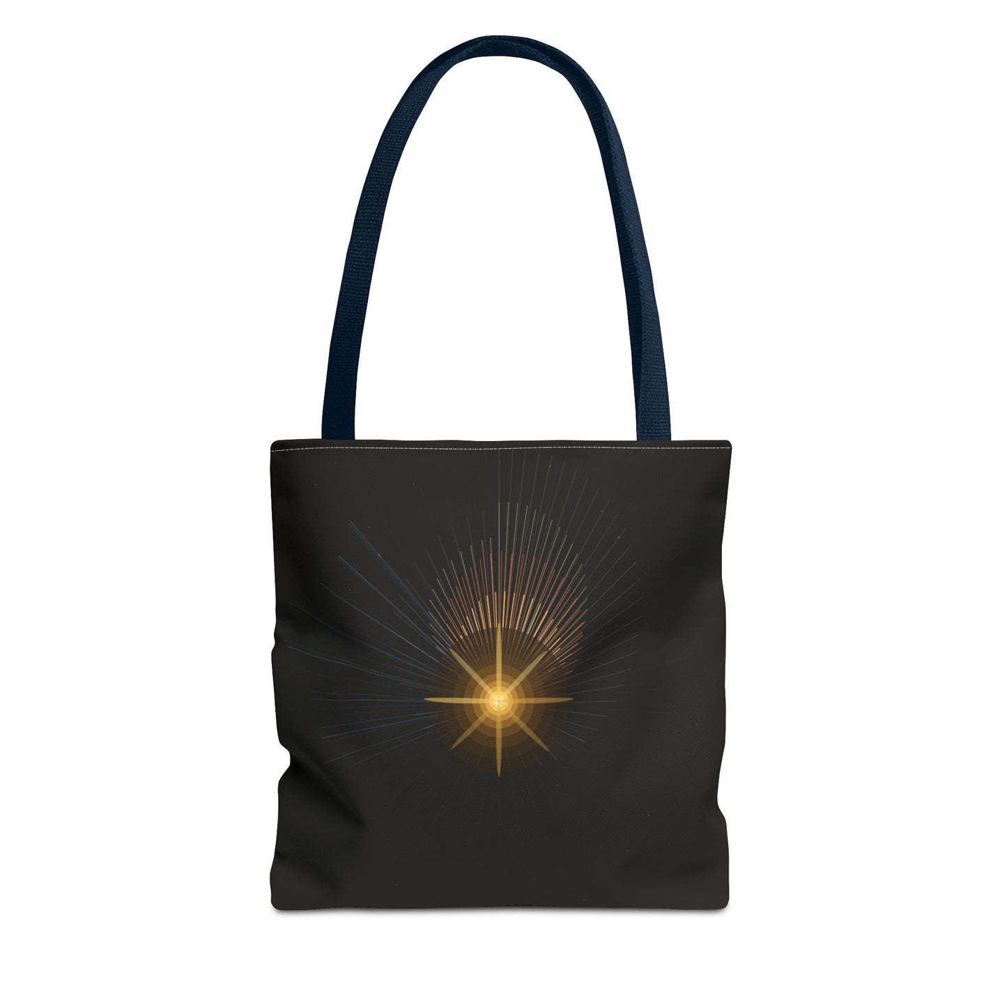Radiant Starburst Tote Bag | Golden Light Celestial Design - TRV