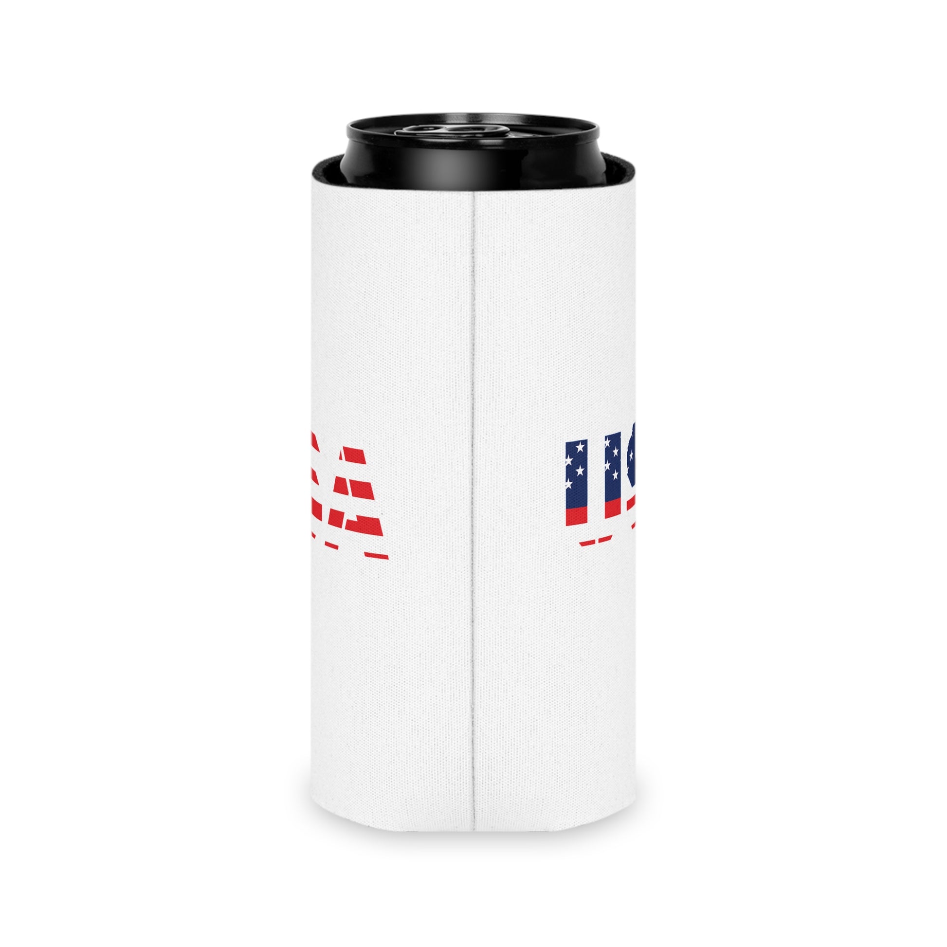 USA Flag Can Cooler - Perfect for BBQs, Independence Day, Tailgating, Memorial Day, Housewarming - TRV