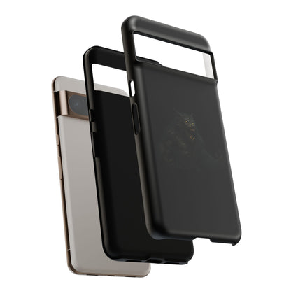Werewolf phone case with dark monster graphic, durable protective case for smartphones by Printify.