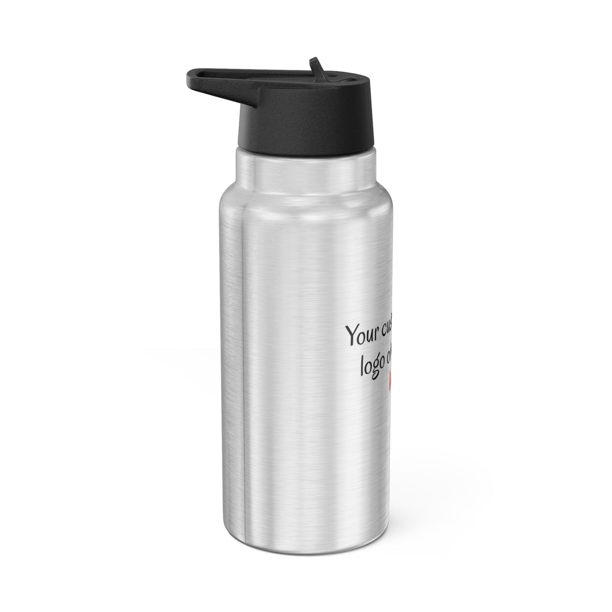 Custom gator design 32oz insulated stainless steel water bottle - view 2