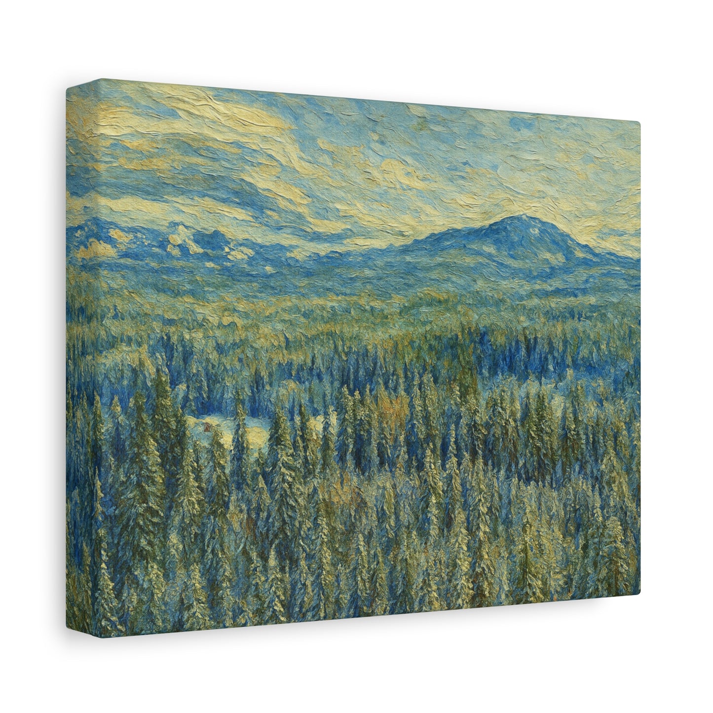 Scenic Landscape Canvas Print, Rustic Home Decor, Wall Art for Nature Lovers, Gift for Art Enthusiasts, Serene Forest Artwork - TRV