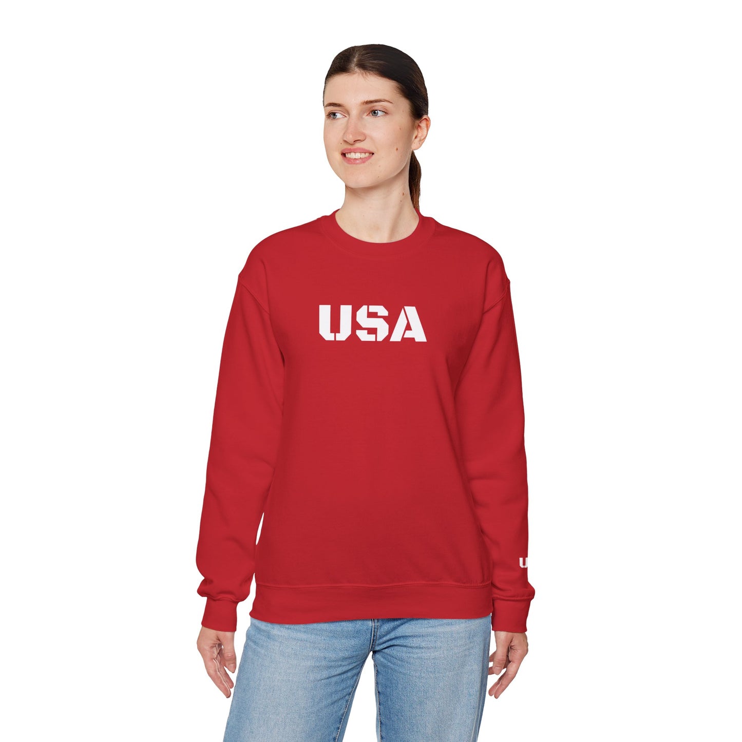 Cozy USA Unisex Crewneck Sweatshirt | Perfect Layering Piece for Every Season | Great Gift for Him/Her | Trendy Style for Casual Outings
