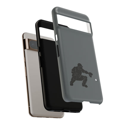 Printify baseball catcher phone case, tough protective cover with catcher glove design, fits smartphones securely.