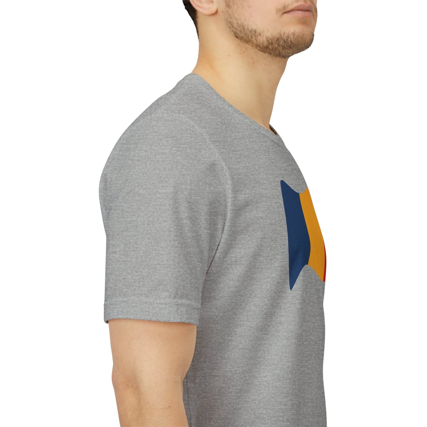 Romanian Flag Unisex Short Sleeve Tee, Casual Shirt, Travel T-Shirt, Gift for Romanians, Summer Outfit, Everyday Wear