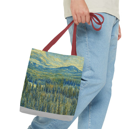 Nature-Inspired Tote Bag, Eco-Friendly Carryall, Bohemian Style Purse, Art Tote, Great Gift for Nature Lovers, Shopping Bag, Travel [...] - TRV