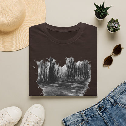 Minimalist Nature-Inspired Unisex Softstyle T-Shirt, Casual Wear, Everyday Style, Gift for Nature Lovers, Eco-Friendly Fashion