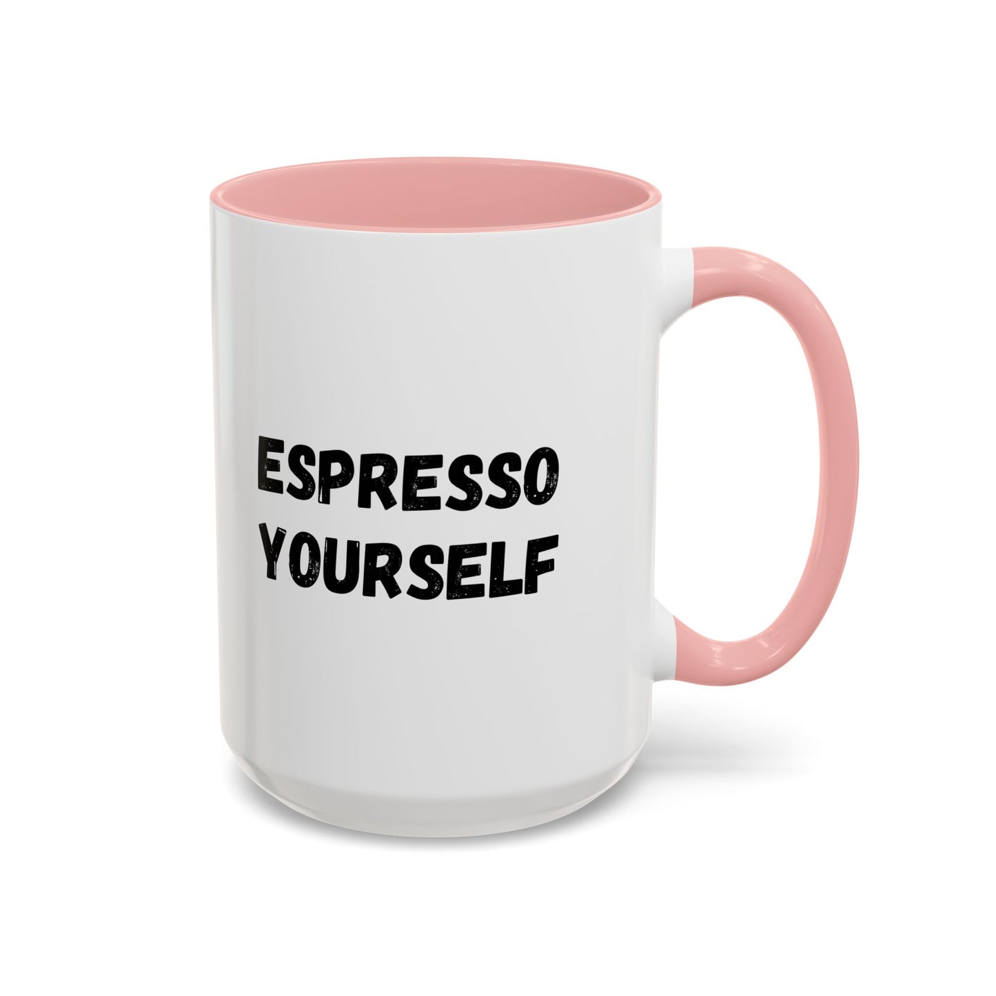 Espresso Yourself Coffee Mug - Fun Black Accented Mug for Coffee Lovers, Great Gift for Birthdays, Christmas, and Housewarming