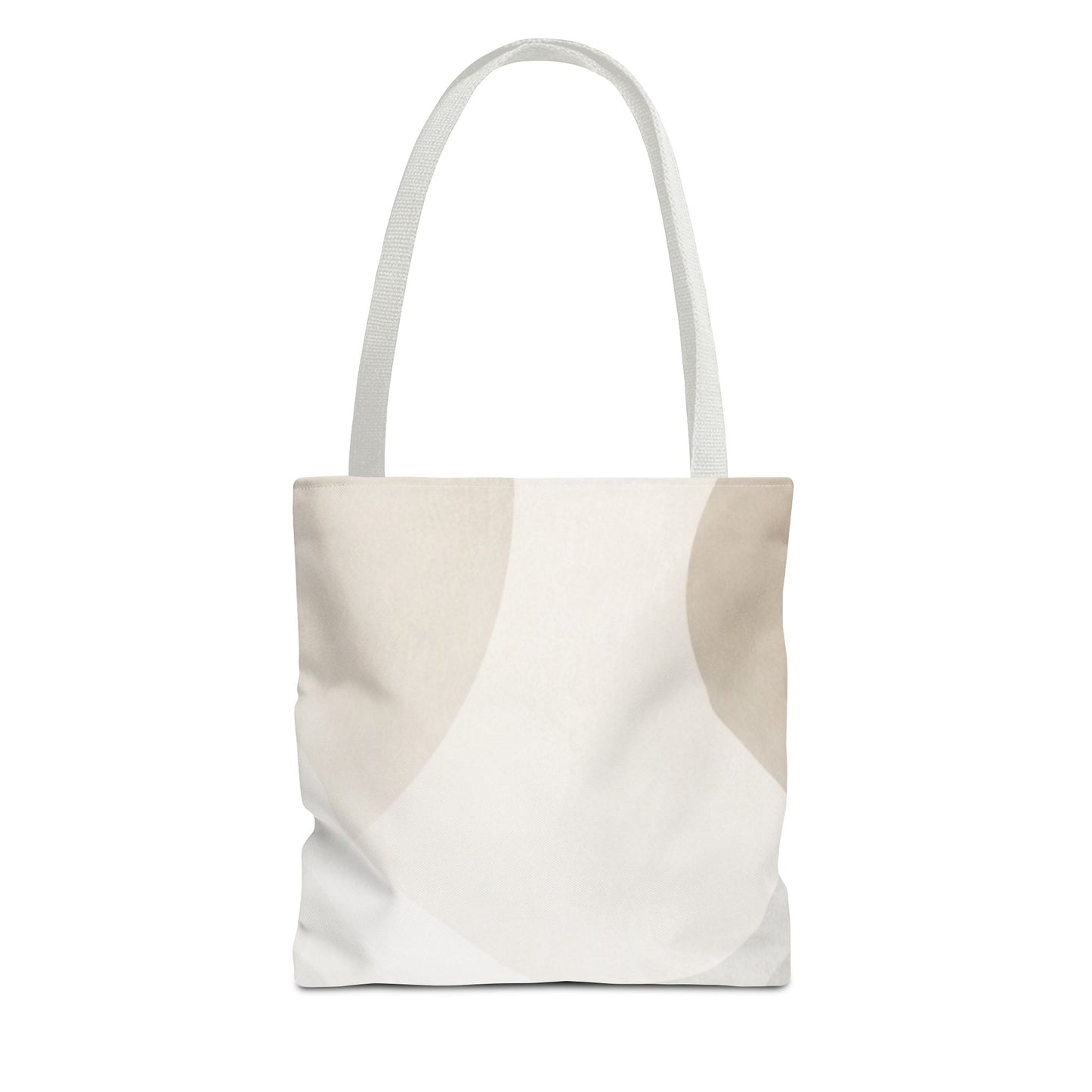 Neutral Abstract Geometric Tote Bag | Minimal Beige Shapes