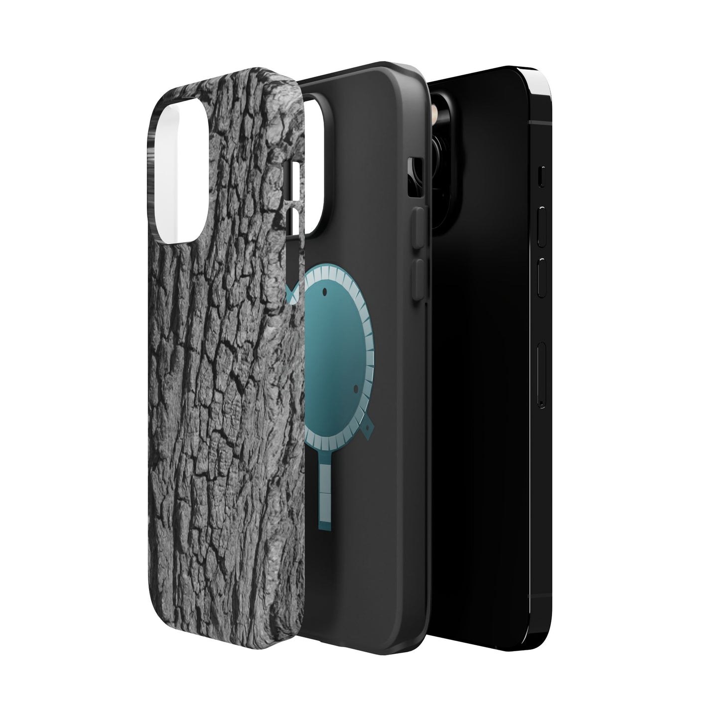 Bark Texture Magnetic Impact Phone Case