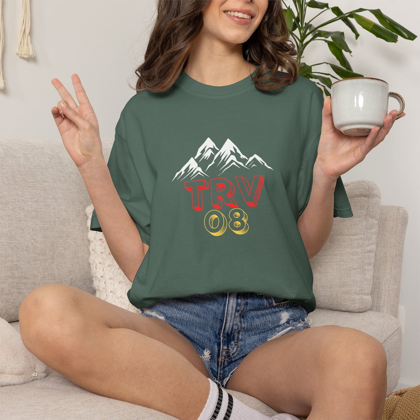 TRV08 Logo Tee | Unisex Garment-Dyed T-Shirt